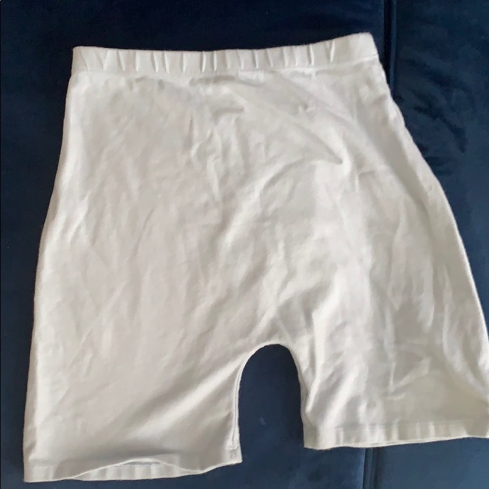 Baby blue colored brandy Melville biker shorts